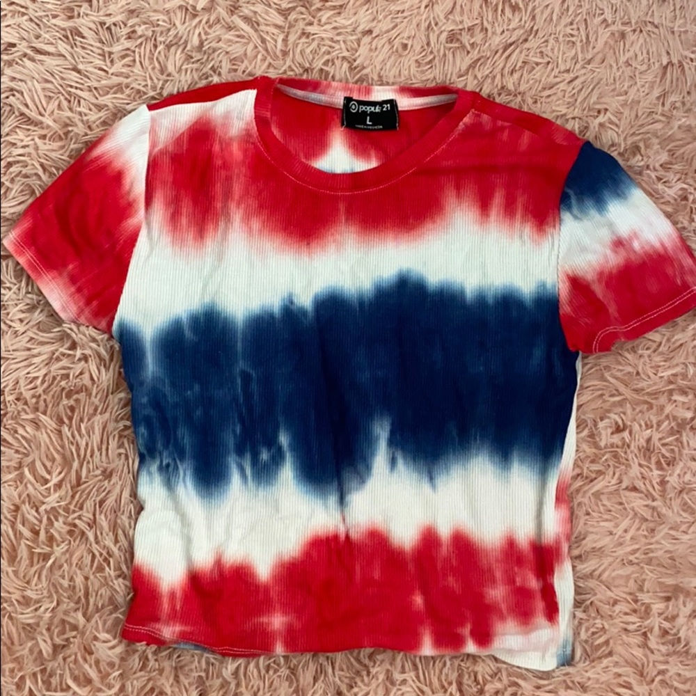 Crop tee shirt Tie-dye